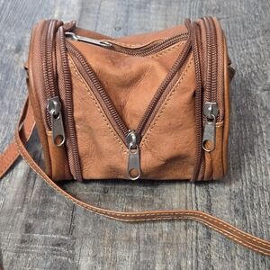 Brown Leather Mini Bag